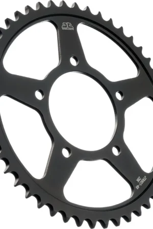 Speciale Aanbieding JT SPROCKETS - REAR STEEL 48T BL, 525 - Sprockets - BLACK ZINC FINISH